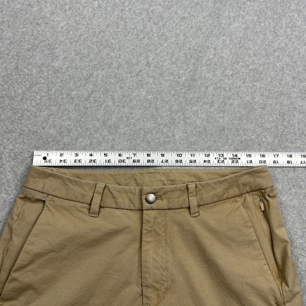 Lululemon Commission Pant Slim Men's 32 Khaki Earth Dye Chino Performance M5ACNS - Picture 4 of 10